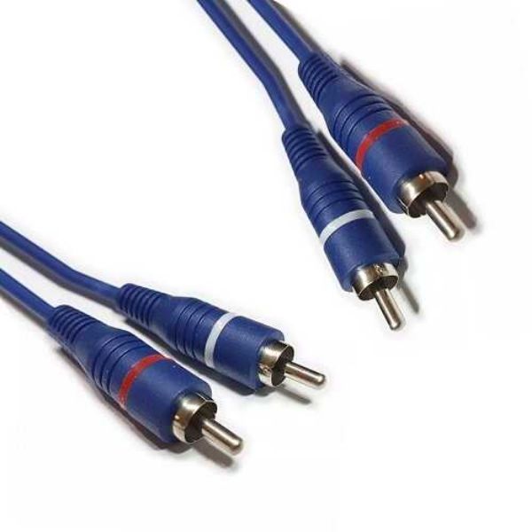 Imagen de CABLE ARMADO 2 RCA MACHO A 2 RCA MACHO LARGO 4M