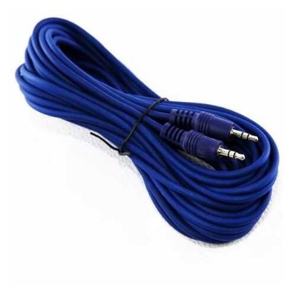 Imagen de CABLE ARMADO MACHO PLUG3.5E A MACHO PLUG 3.5E  5 MTS LUJO