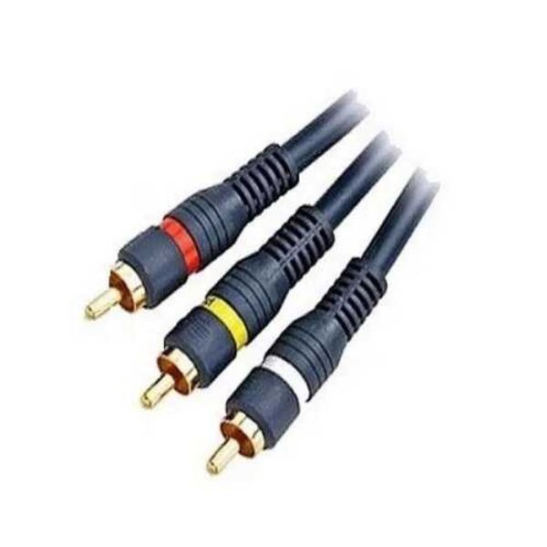 Imagen de CABLE ARMADO 3 RCA A 3 RCA LUJO AZUL