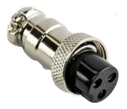 Imagen de CONECTOR MICROFONO HEMBRA 3P P/CABLE