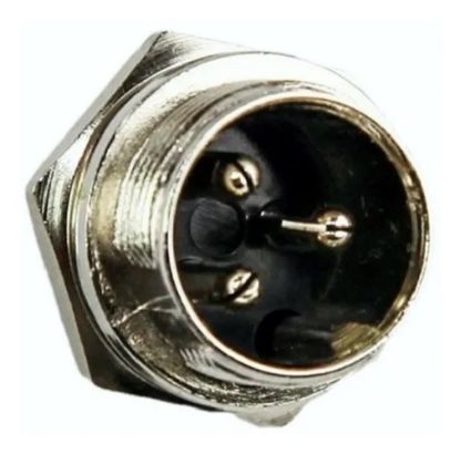 Imagen de CONECTOR MICROFONO MACHO 3P CHASIS