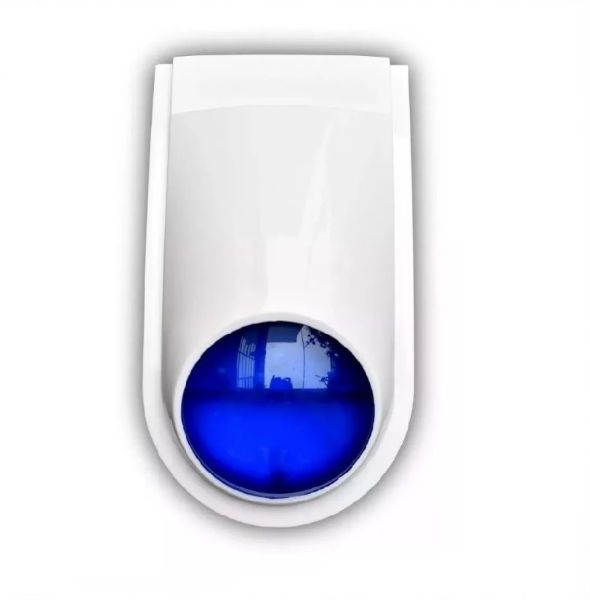 Imagen de SIRENA EXTERIOR CON LUZ AZUL ANTIDESARME 