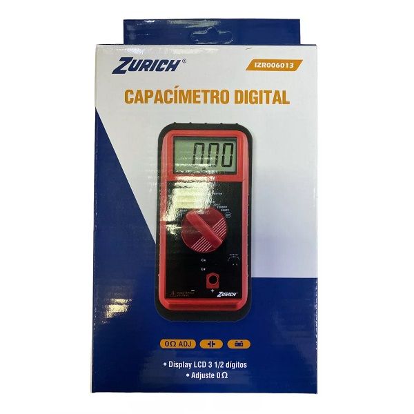 GOLDCHAMP 36D Misuratore Di Capacità Digitale - Tester Condensatore Da 200pF A 20mF Con Retroilluminazione LCD - 3