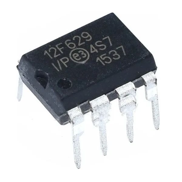 Imagen de MICROCONTROLADOR PIC12F629 DIP 8 PINES EPROM 1K X 128