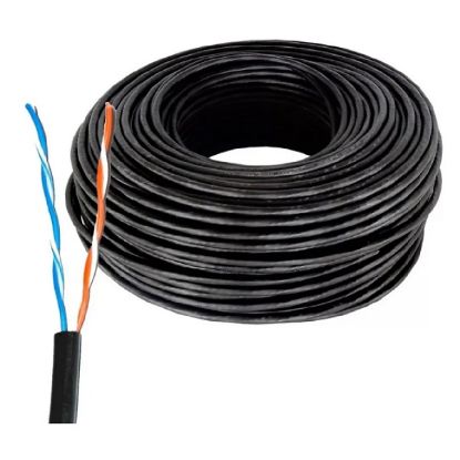 Imagen de BOBINA CABLE UTP CATEGORIA 5E 100MTS 2 PARES PARA EXTERIOR