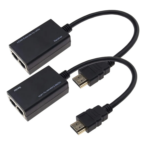 Electrónica Mendoza. EXTENSOR HDMI DE 30 METROS POR UTP CAT6 O 5 TIPO CABLE