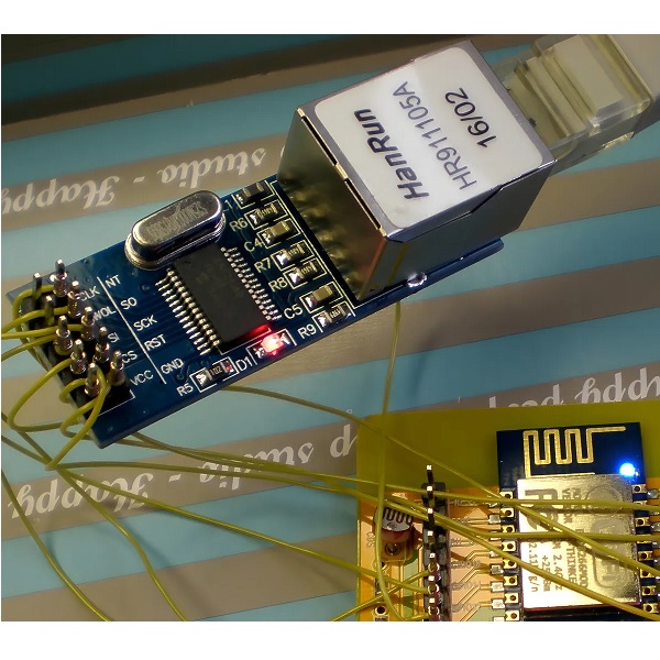 Electrónica Mendoza. MODULO ETHERNET MINI ENC28J60 SERIAL SPI ARDUINO