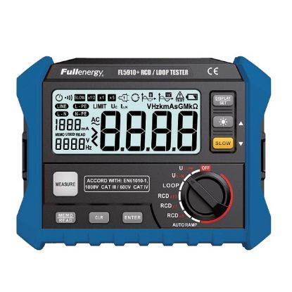 Imagen de PROBADOR DE DISYUNTORES RCD / LOOP TESTER FULLENERGY FL5910+
