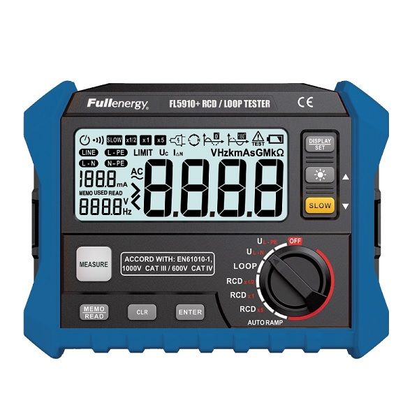 Imagen de PROBADOR DE DISYUNTORES RCD / LOOP TESTER FULLENERGY FL5910+