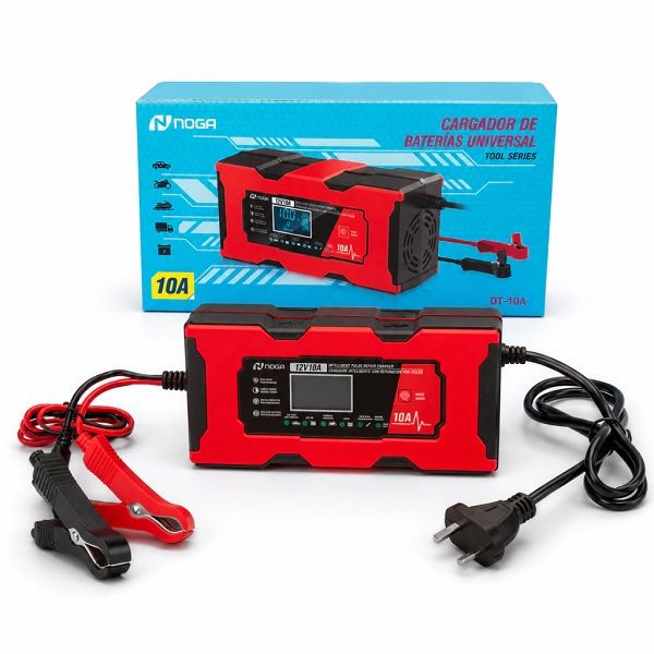 Imagen de CARGADOR DE BATERIA INTELIGENTE 12V 10A GEL AUTO NOGA