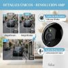 Imagen de CAMARA SEGURIDA IP WIFI KAISE 4MP DOMO 360 INTERIOR KC33