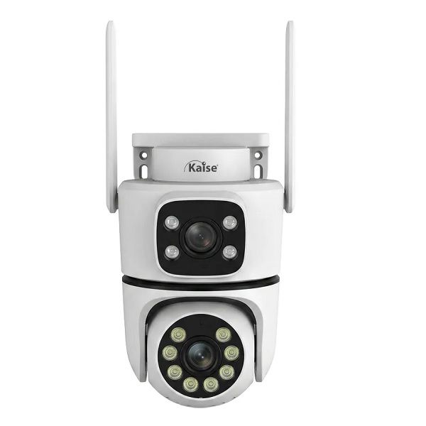 Imagen de CAMARA SEGURIDA DUAL IP WIFI KAISE 4MP DOMO 360 EXTERIOR
