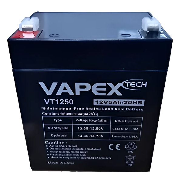 Imagen de BATERIA DE GEL RECARGABLE 12V 5A